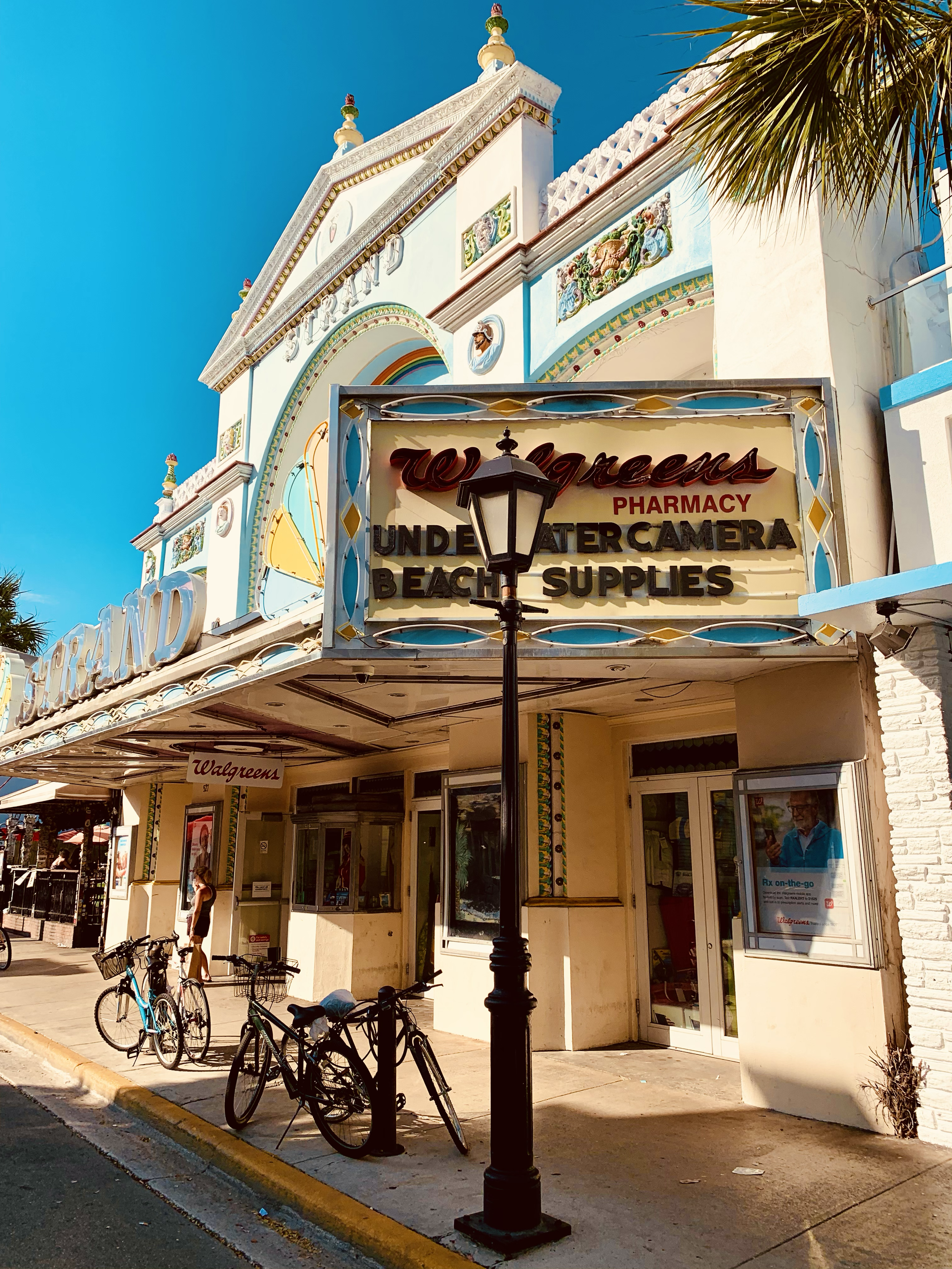 The pastel colors combined with the intricate architecture caught my eye. Especially for a Walgreens. [Key West, FL].