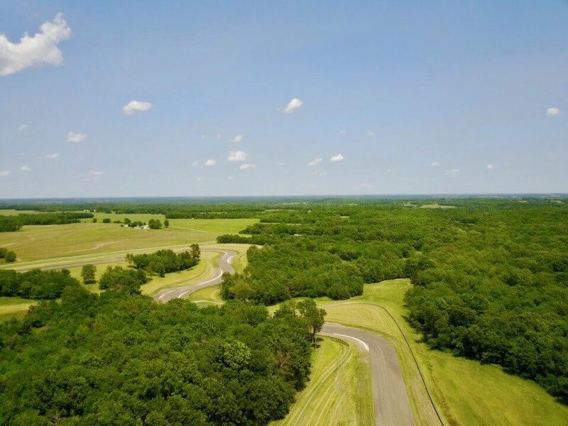 Aerial view of Hedge Hollow Raceway