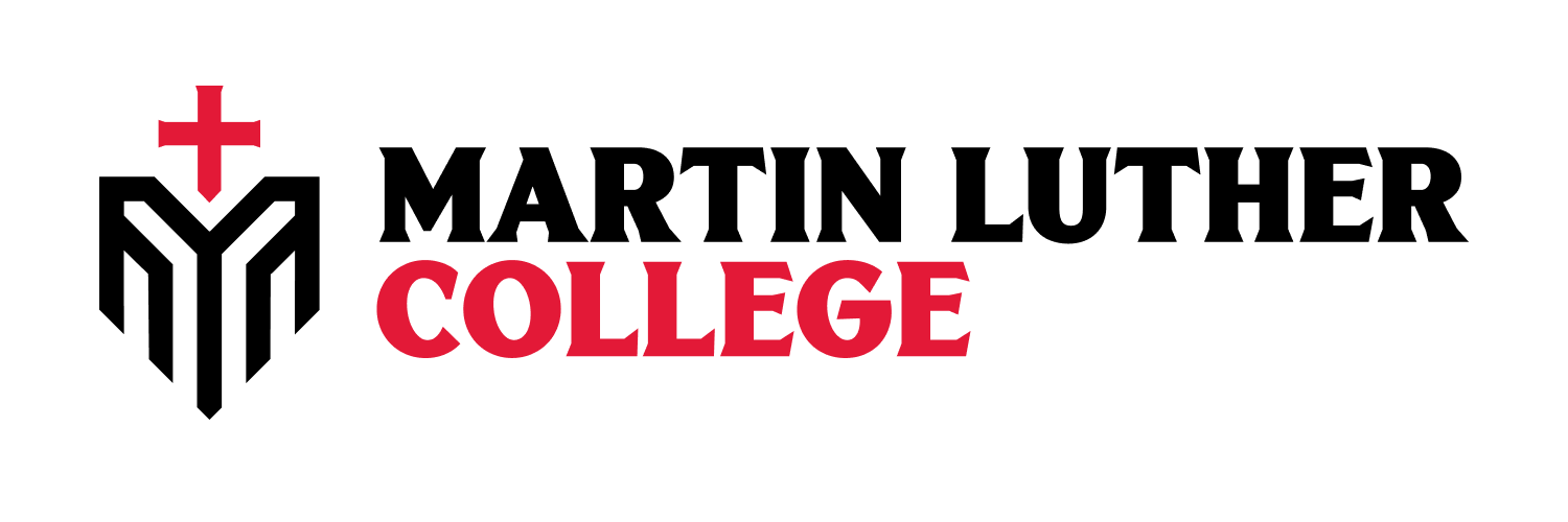 Martin Luther College (MLC) logo with a cross symbol and text that reads 'Martin Luther College'.