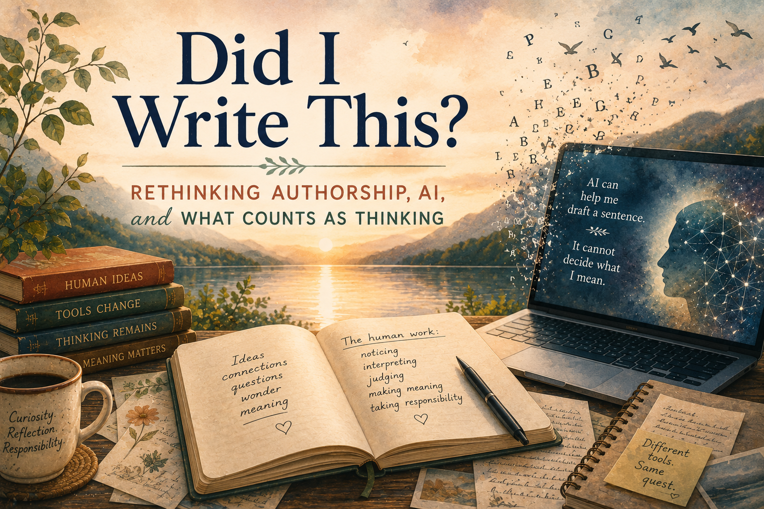 Did I Write This? Rethinking Authorship, AI, and What Counts as Thinking