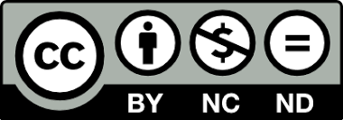Creative Commons License icon: CC BY NC ND