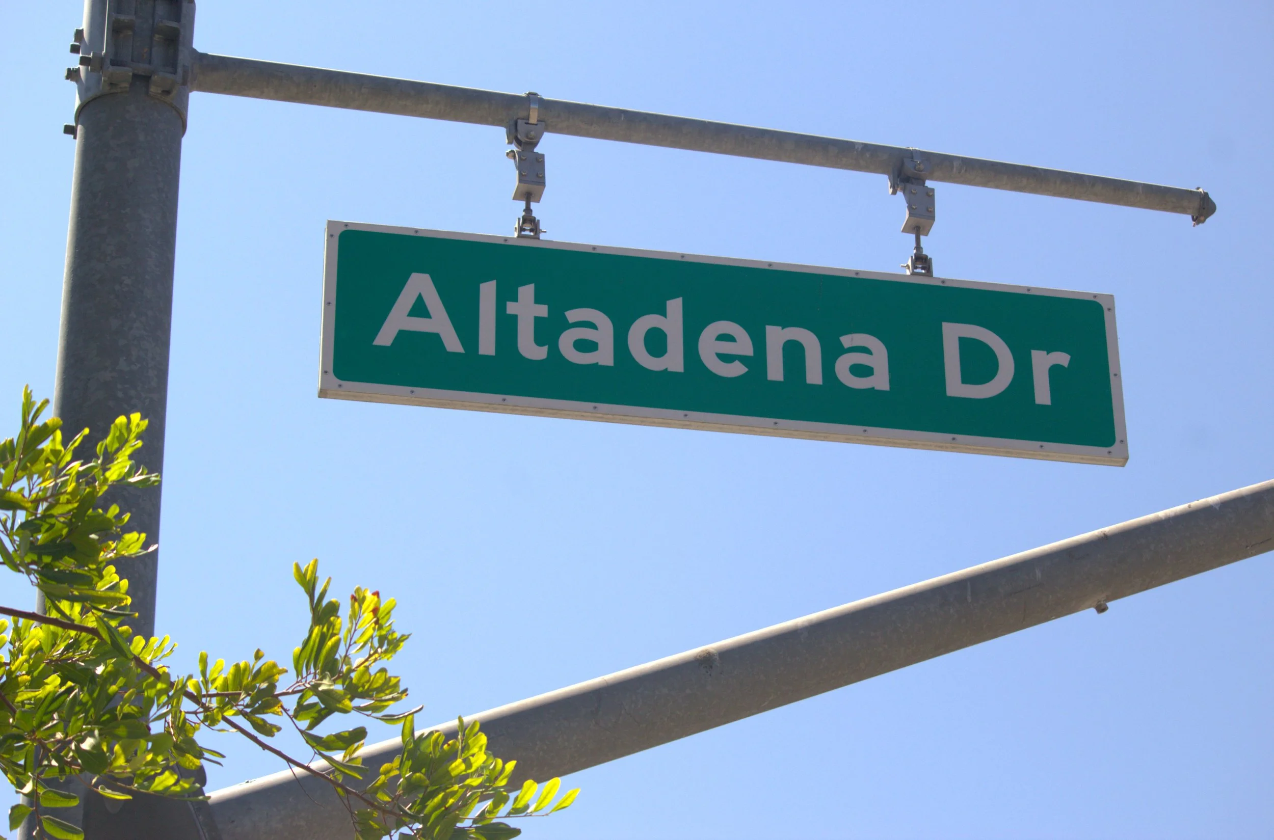 A street that says Altadena Drive, where both Odyssey campuses reside.