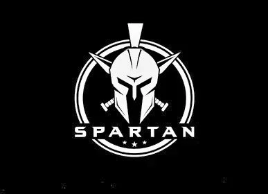 Logo featuring a Spartan helmet with swords crossed behind, surrounded by a circle with the word SPARTAN and three stars at the bottom.