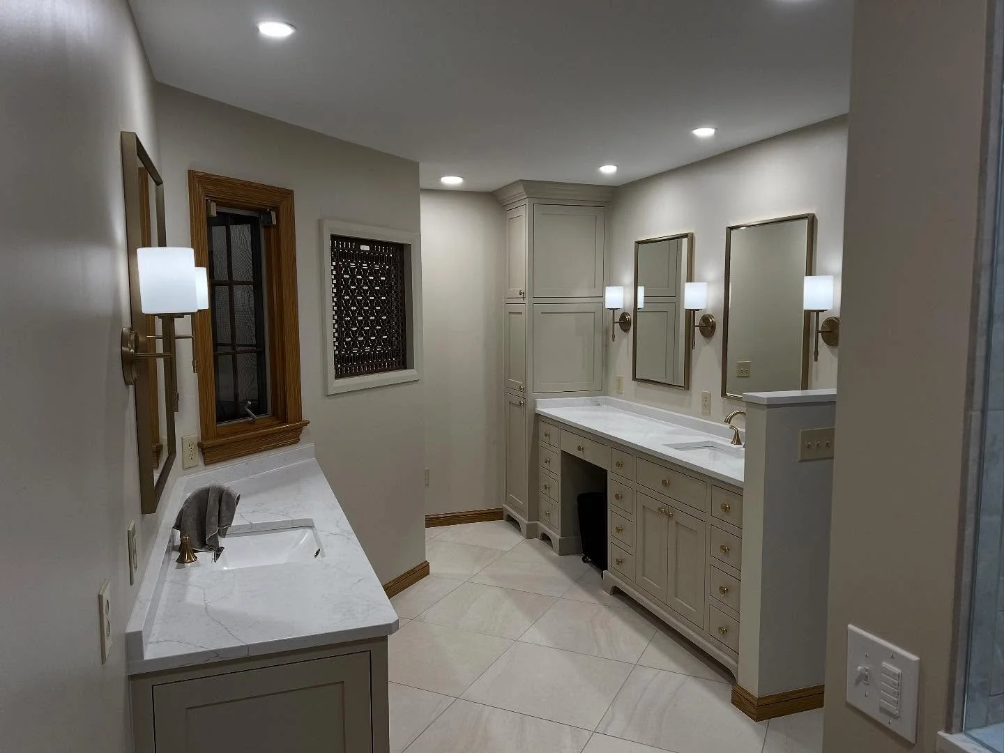 It is always the highest compliment we can receive when a client tells us they were referred by a previous client of ours. This Master bathroom turned out gorgeous!