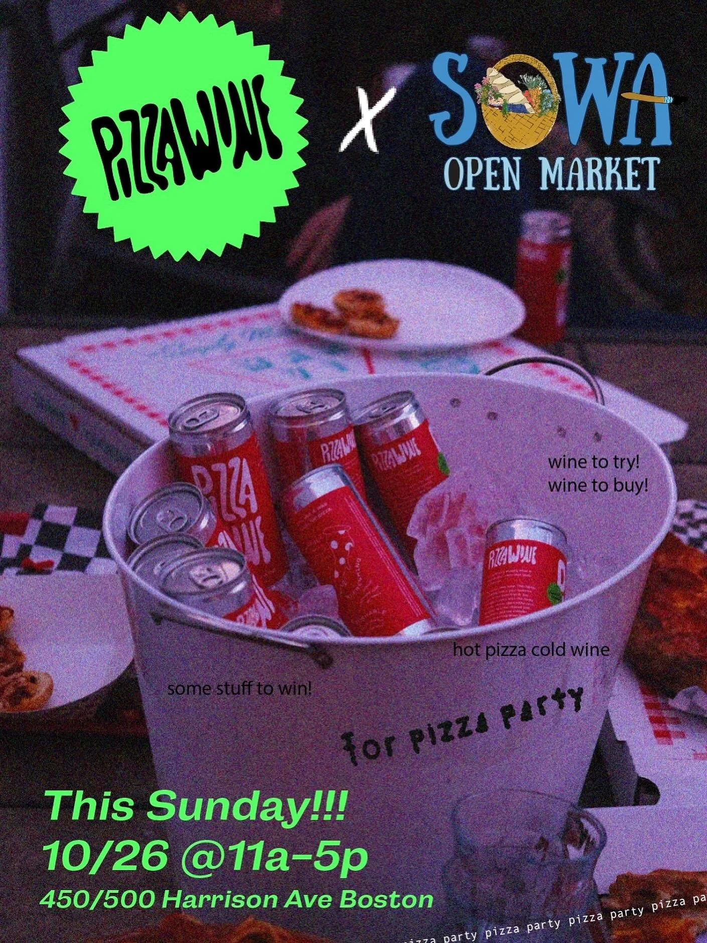 sparkling red wine for pizza, you say??? trying is believing. visit pizza wine this sunday @sowaboston to see what this pair is all about, grab a 4-pack for your fridge, and support all the local vendors while youre at it 🍕🍷

#pizza #wine #boston #
