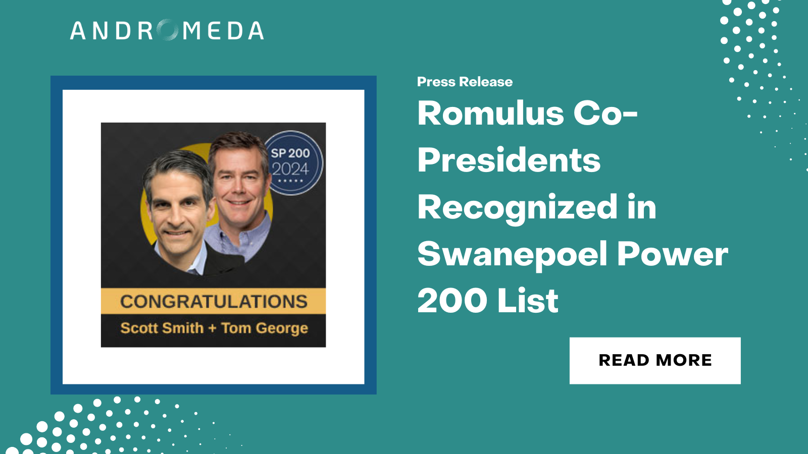 Romulus Co-Presidents Recognized in Swanepoel Power 200 