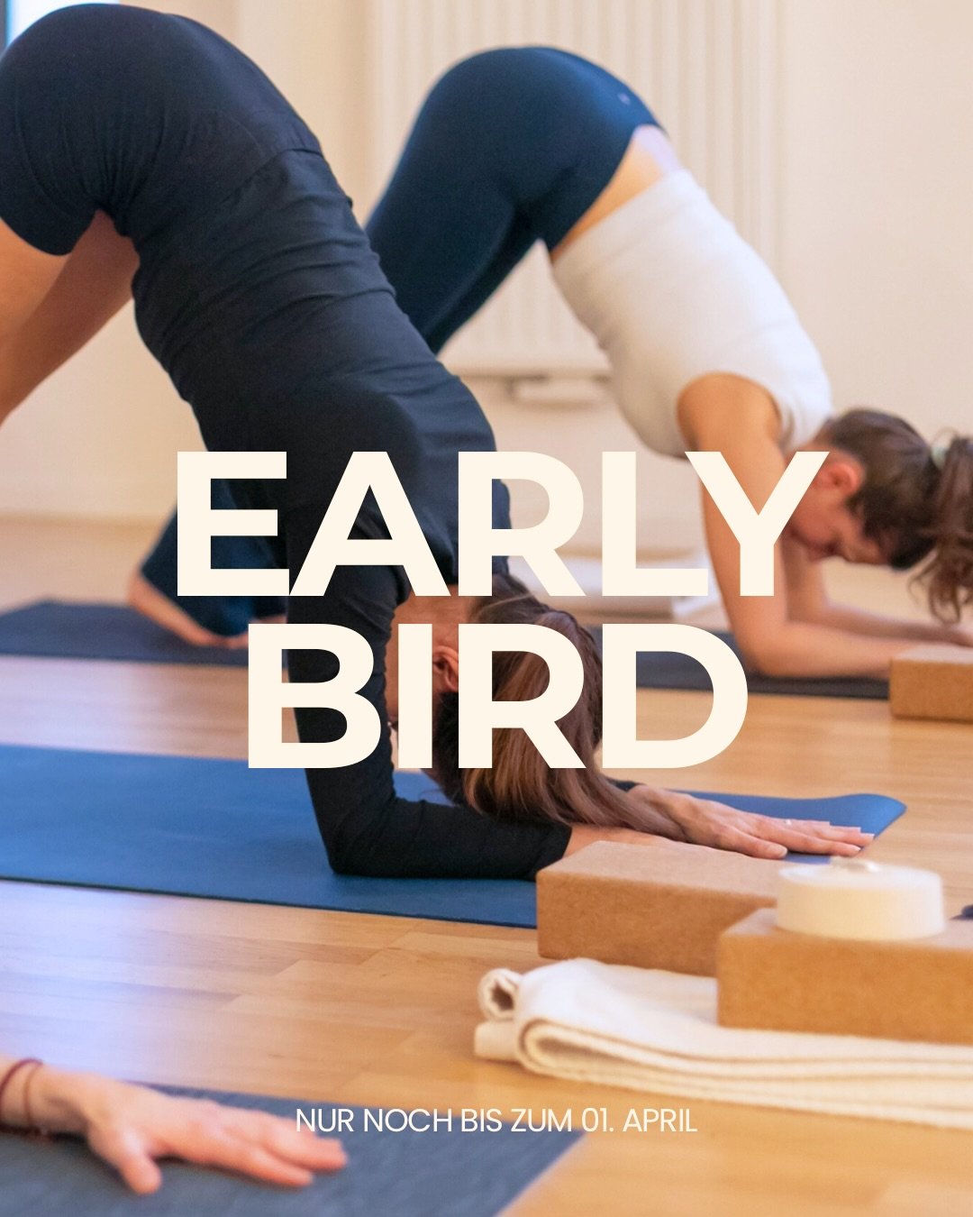 ‼️ Unser Early-Bird-Preis f&uuml;r unsere 200h-Intensivausbildung in der City endet am 01.04.!

Es gibt viele Gr&uuml;nde, dich anzumelden: Wenn du unterrichten m&ouml;chtest, deine Praxis vertiefen willst oder pers&ouml;nlich wachsen m&ouml;chtest.
