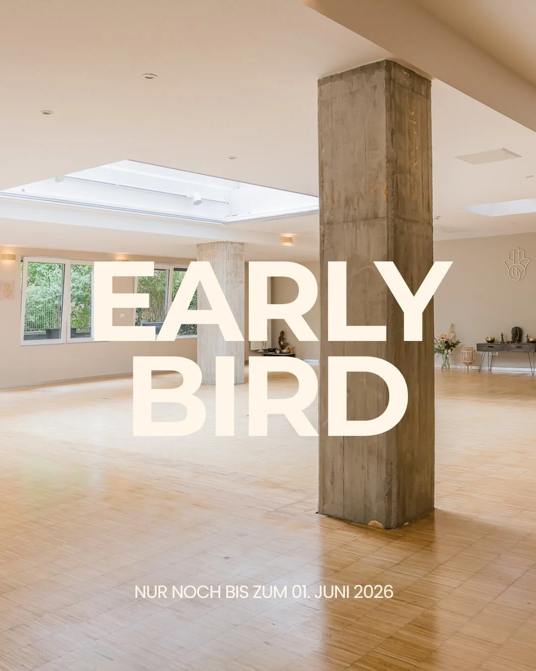‼️ Unser Early-Bird-Preis f&uuml;r unsere 200h Ausbildung ab September n der City endet am 01.06.!

Es gibt viele Gr&uuml;nde, dich anzumelden: Wenn du unterrichten m&ouml;chtest, deine Praxis vertiefen willst oder pers&ouml;nlich wachsen m&ouml;chte