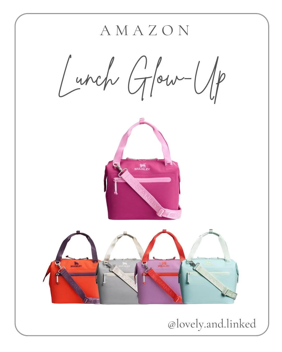 Who says lunch can&rsquo;t be cute? The prettiest Stanley lunch bags are now 25% off and worth the upgrade. It's time for a lunch glow-up! Link in bio. #stanley
#stanleylunchbag #amazondeals #amazonfinds #lunchglowup