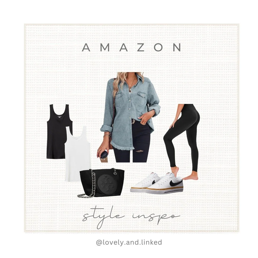 Classic combo for the win! Denim, black, and white sneakers just work every time. Simple, comfy, and always on repeat. Shop my Linktree in bio. #amazonfinds #amazonstyle #amazonootd #lovelyandlinked