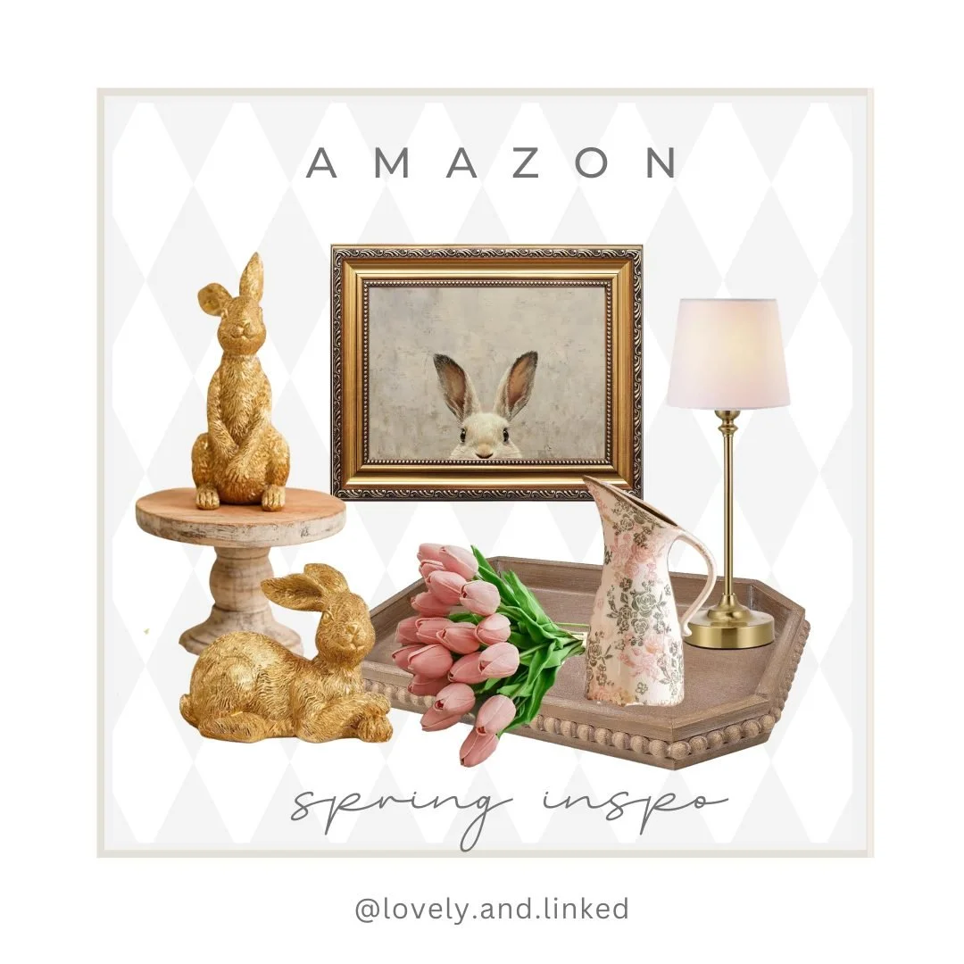 Who's ready for spring? These little finds are just too pretty not to share. Sweet &amp; simple pieces that make your space feel ready for the season. Shop my Linktree in bio. 🌷🐇 

#amazonfinds #amazonhome #founditonamazon #homedecorinspo #springde