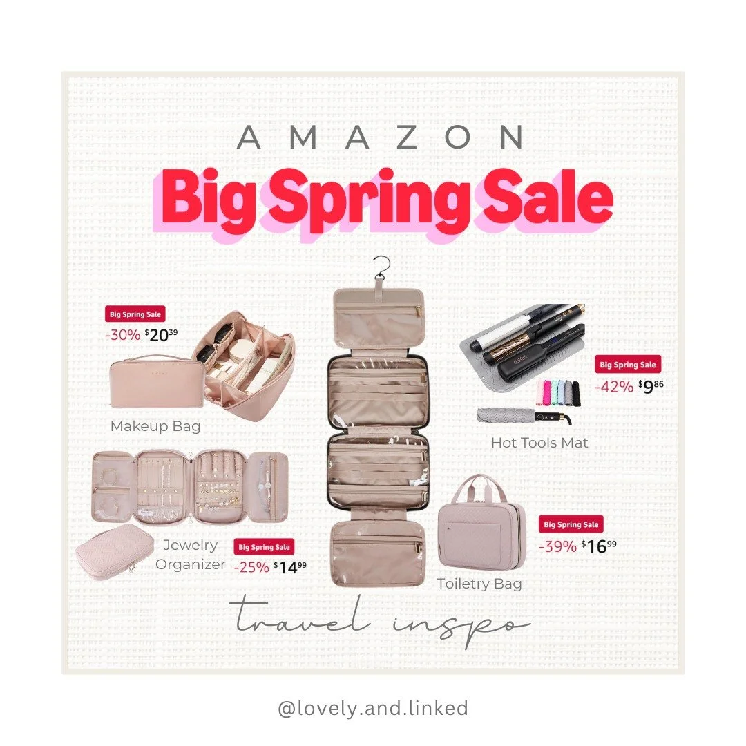 Traveling just got so much easier with these must haves ✈️ 
I take my hanging toiletry bag on every trip. Perfect for all the things I need&hellip; and don&rsquo;t. 

Shop my Linktree in bio.
#amazonfinds #amazondeals #bigspringsale #travelinspo #lov