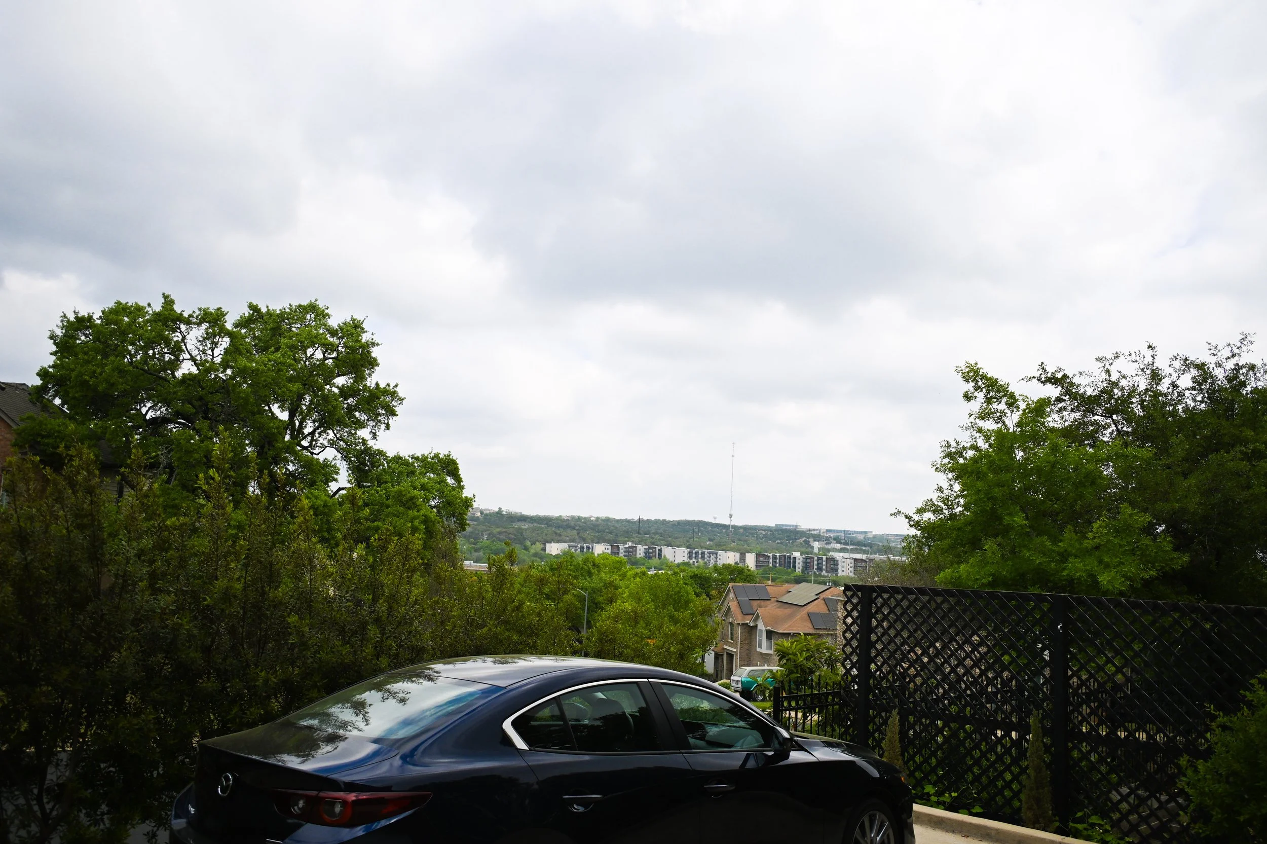 Views of beautiful Austin hills at Fireside Sober Living. 