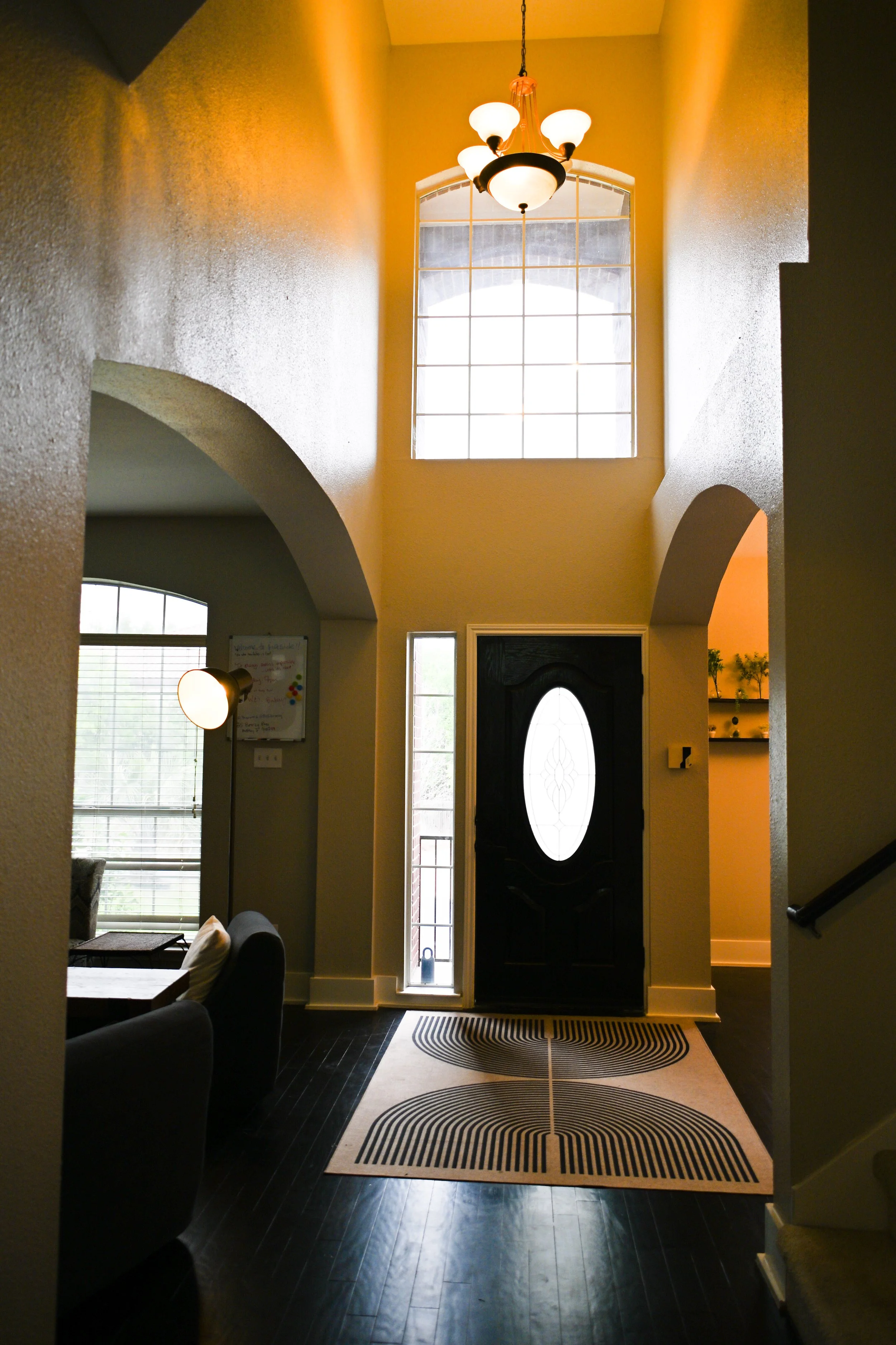 Fireside sober living - holistic wellness in Austin, Texas. House's entryway.