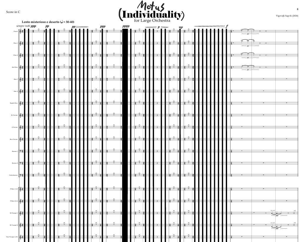MOTUS (INDIVIDUALITY) - SCORE