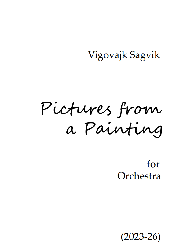 PICTURES FROM A PAINTING  -  SCORE