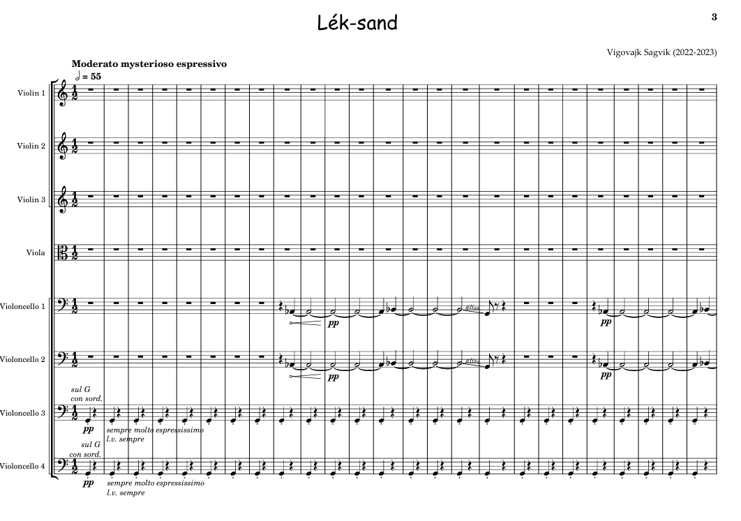 LÉKSAND - SCORE