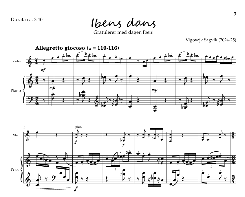 IBENS DANS - SCORE