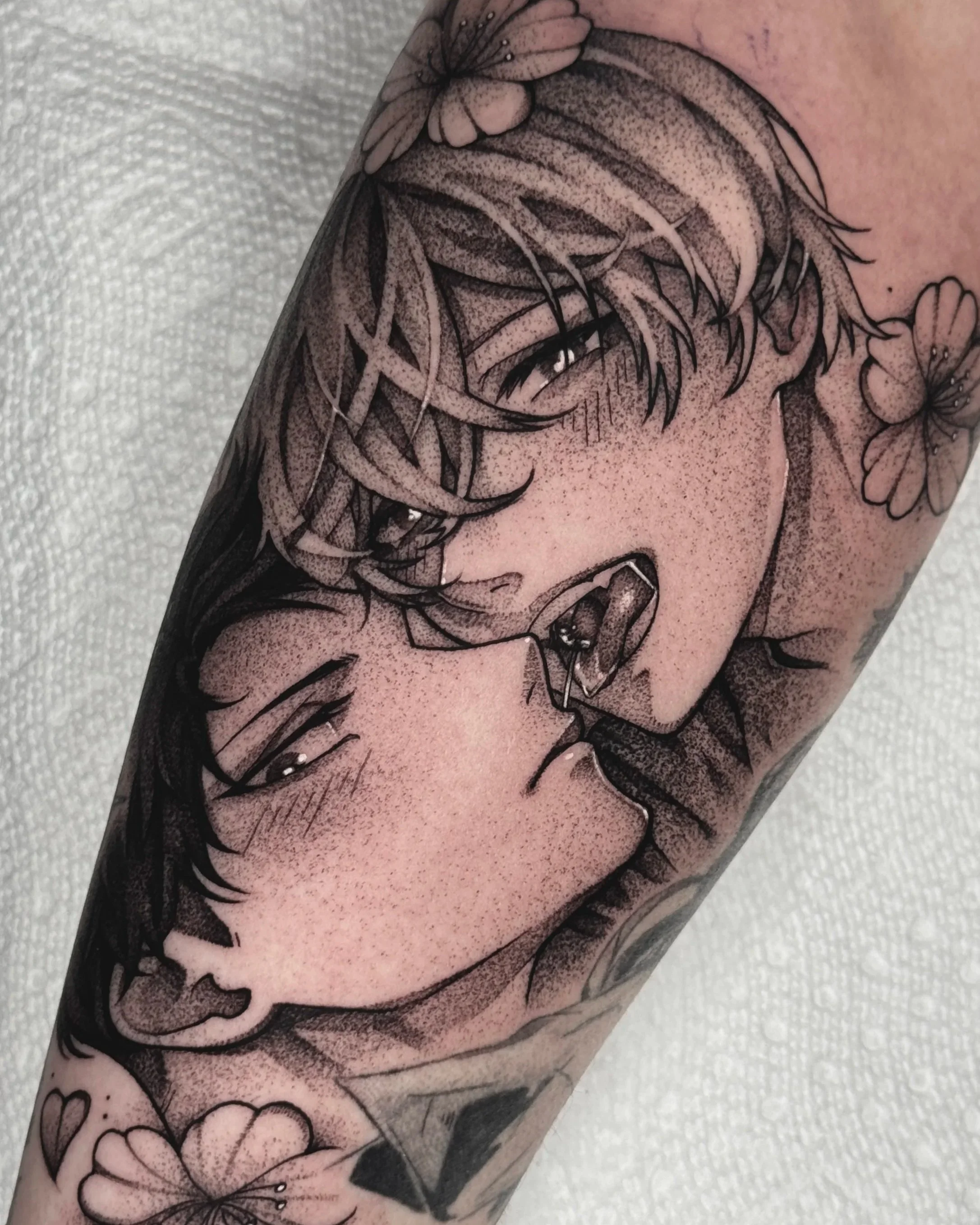 Mafuyu and Uenoyama from Given in Black and Grey