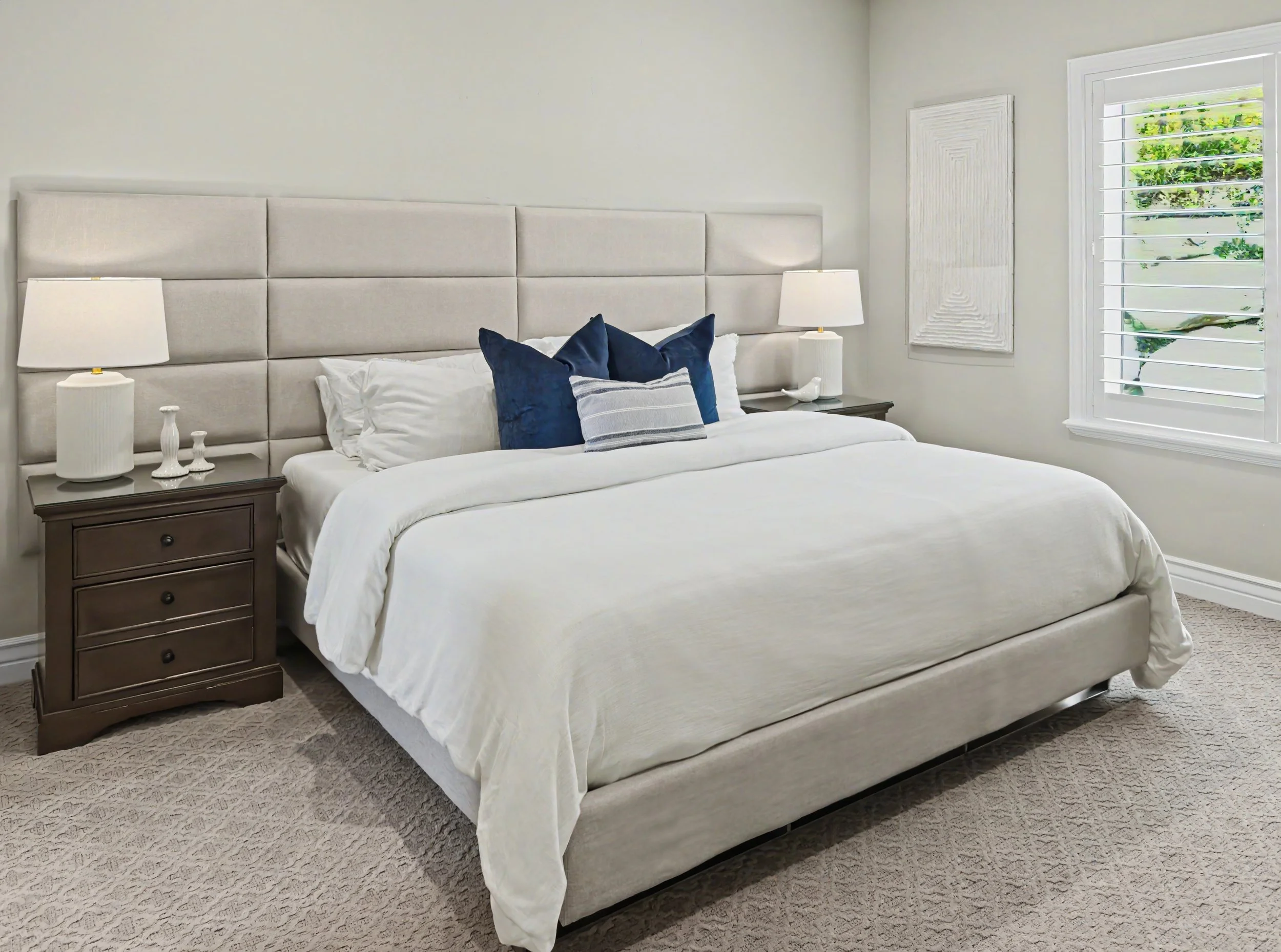 An Elevated Transitional Bedroom