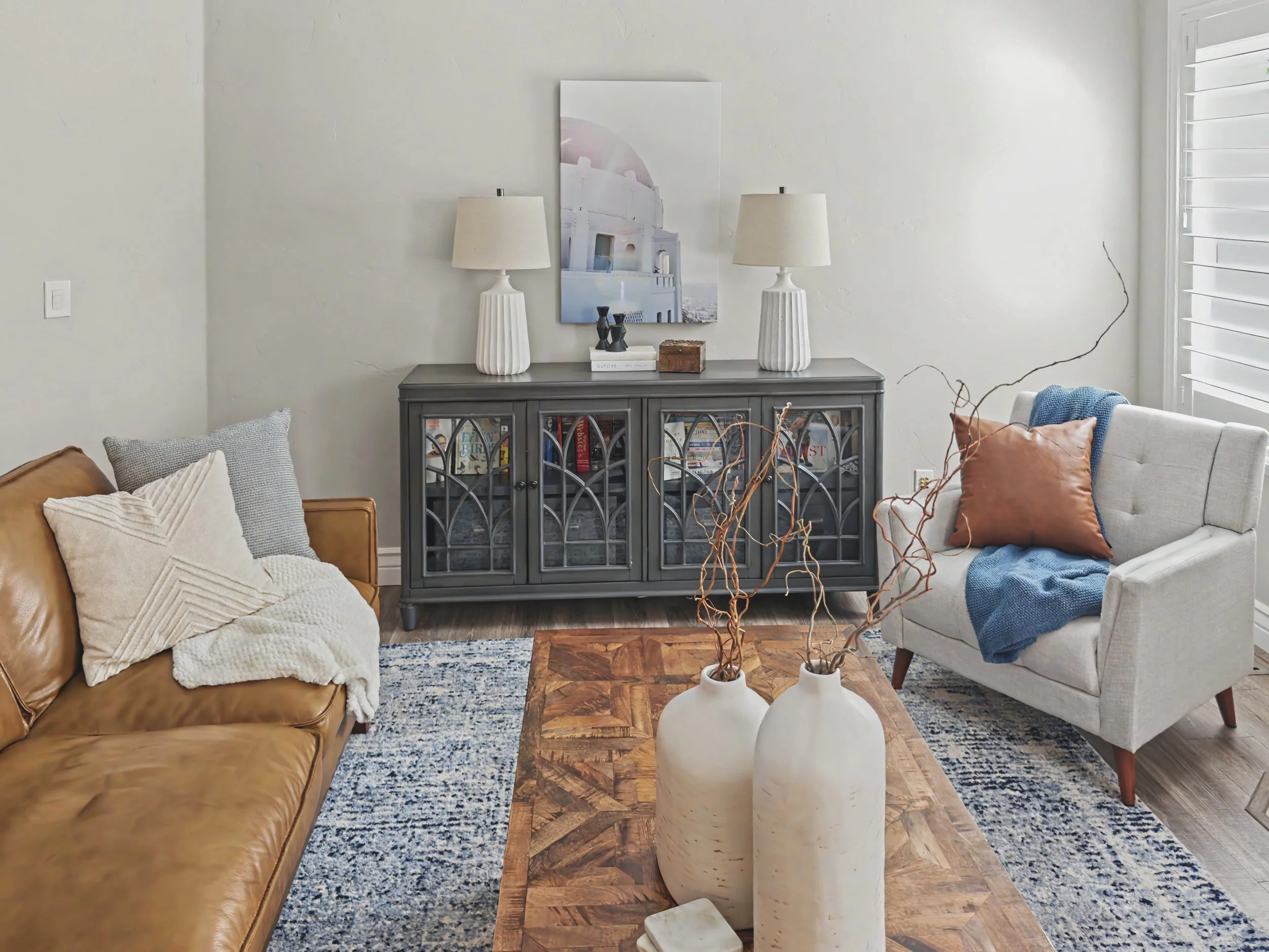 A room decorated by Brock Abel, an Interior Designer serving Salt Lake City, Utah. 