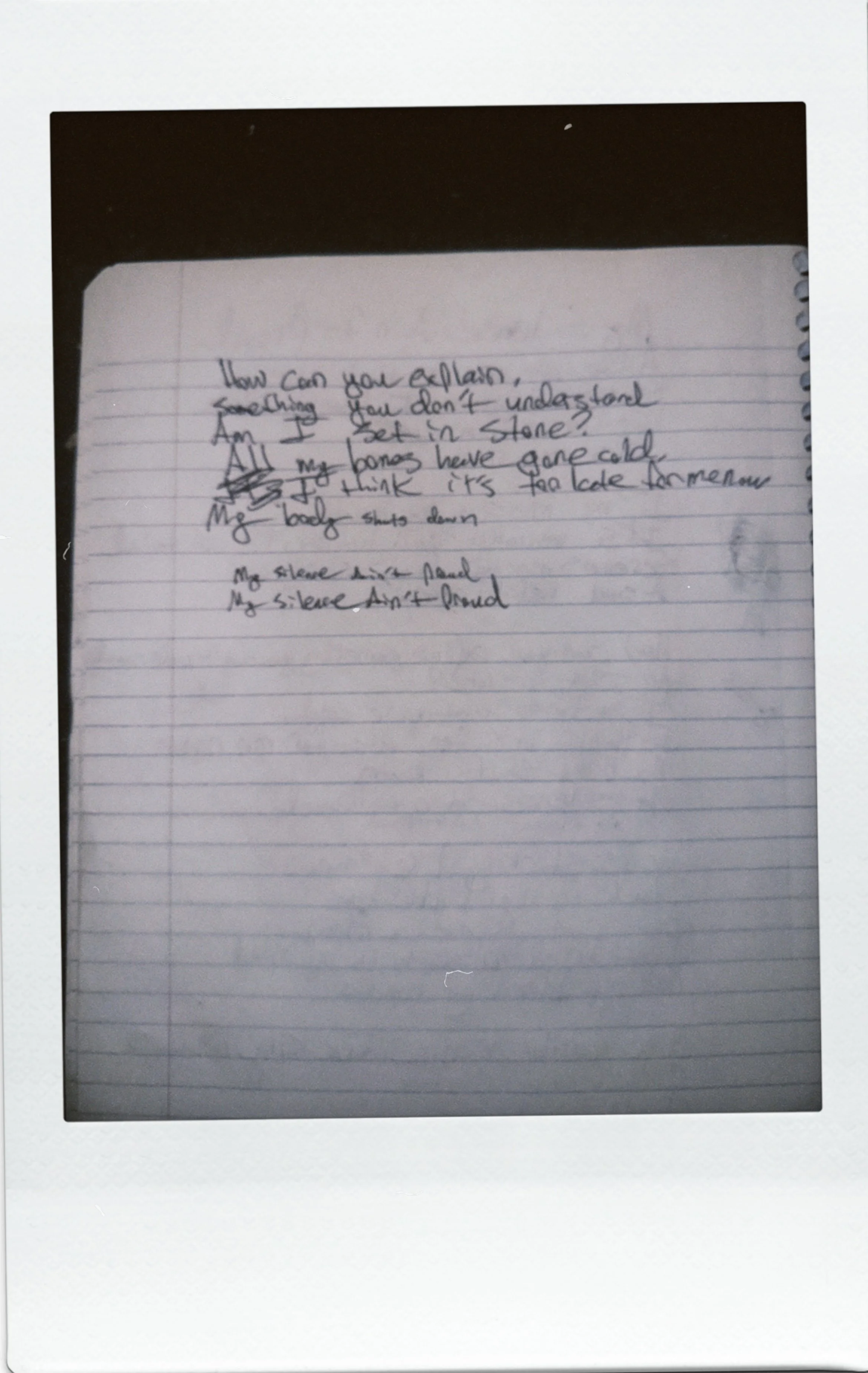 My Silence Ain't Proud 2/2
