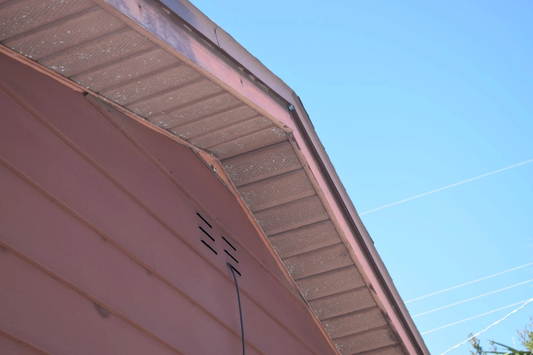 Soffit panels and gable vent