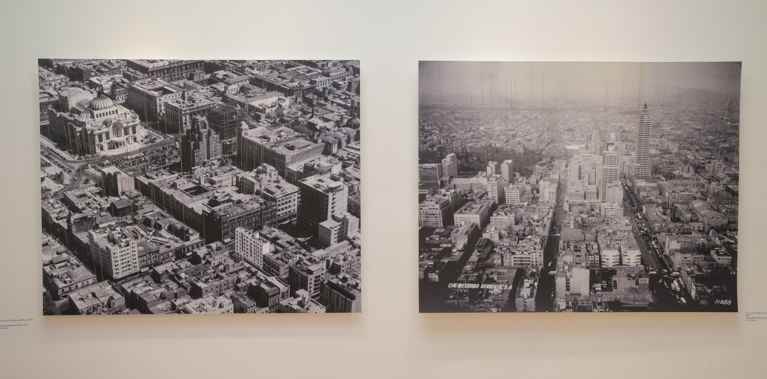 Gallery view at Ángulo Cero. Díptico del Archivo de Aerofoto, 2016. Parte de la colección Fundación ICA. 
