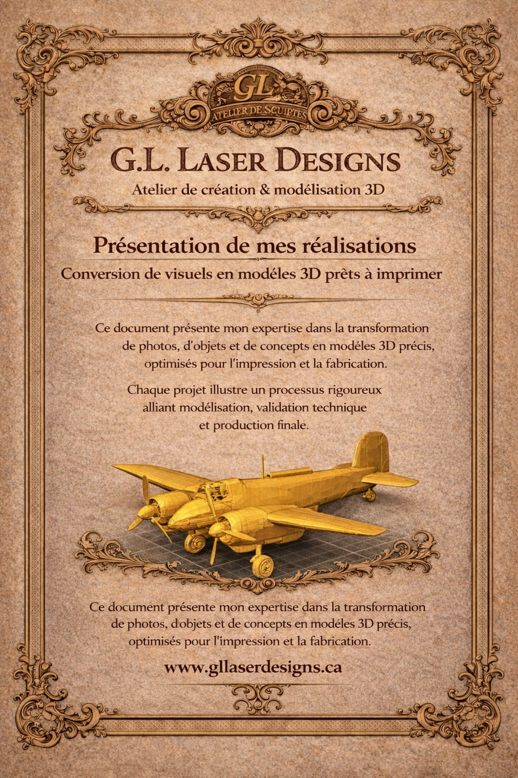 Impression 3D et confection de logos 3D à partir de votre image.