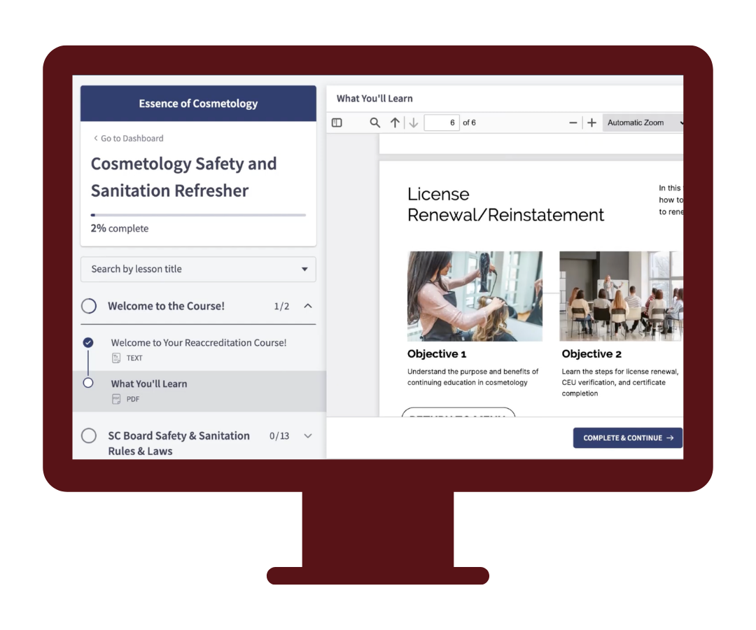 Cosmetology Continuing Education