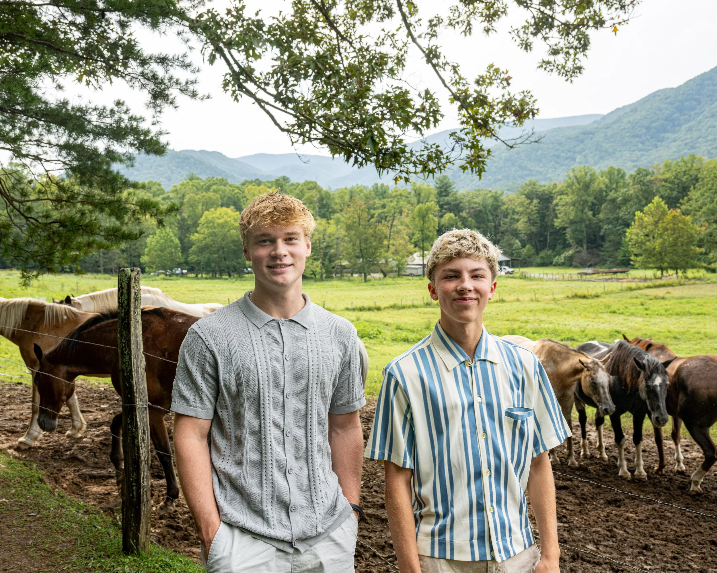 On Location in Cades Cove Great Smoky Mountain National Park for Senior Photos