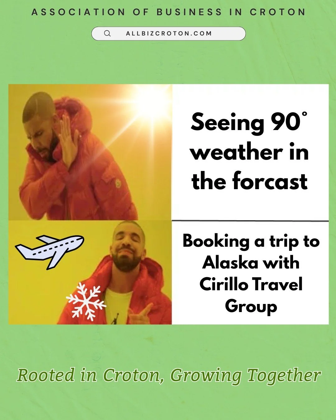 Escape the heat! No, literally. Escape. Go somewhere cold! Visit Alaska with the expert guidance from @cirillotravelgroup ✈️
#travel #westchestertravel #shopsmall #shoplocal