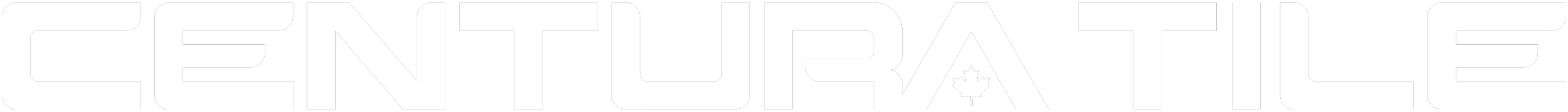 The word 'CENTURATIQUE' in bold black letters with a stylized maple leaf replacing the letter 'A'.