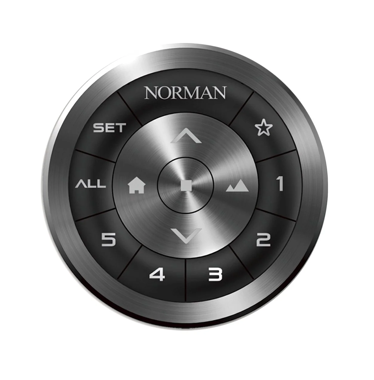 Camera mode dial with settings for manual, scenes, and filters, with navigation buttons and an outer ring