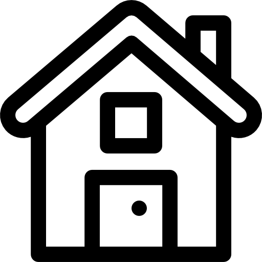 Icon of a black and white house