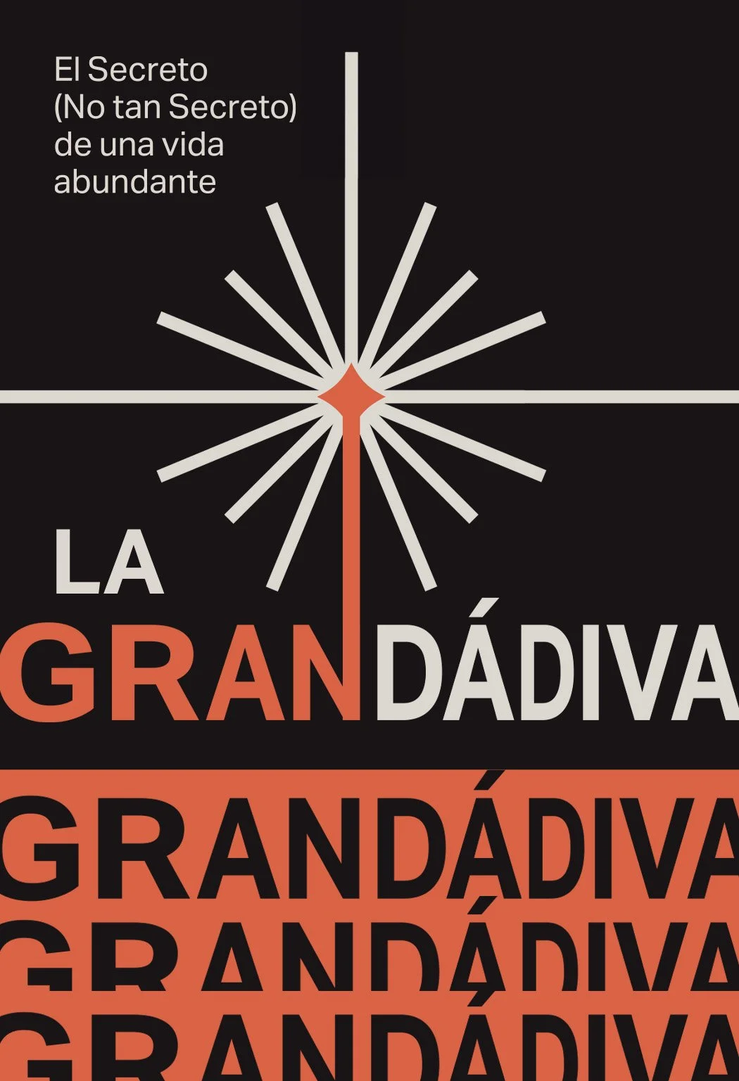 A Spanish book cover titled "La Gran Dádava" with a black background, white and orange text, and a white starburst graphic in the center.
