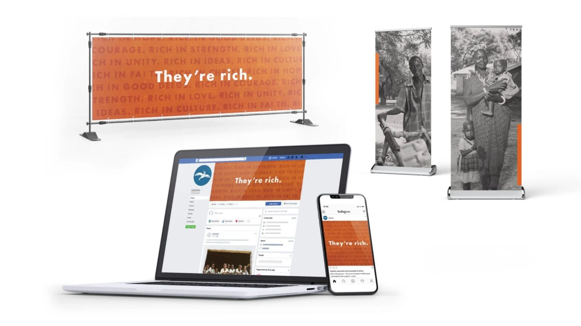 CONFERENCE MATERIALS -  At a relief-aid conference, we saw how often communities in Africa were framed through scarcity. To reflect LIA’s dignity-driven mission, we created a more human-centered experience with discussion cards, African coffee and ar