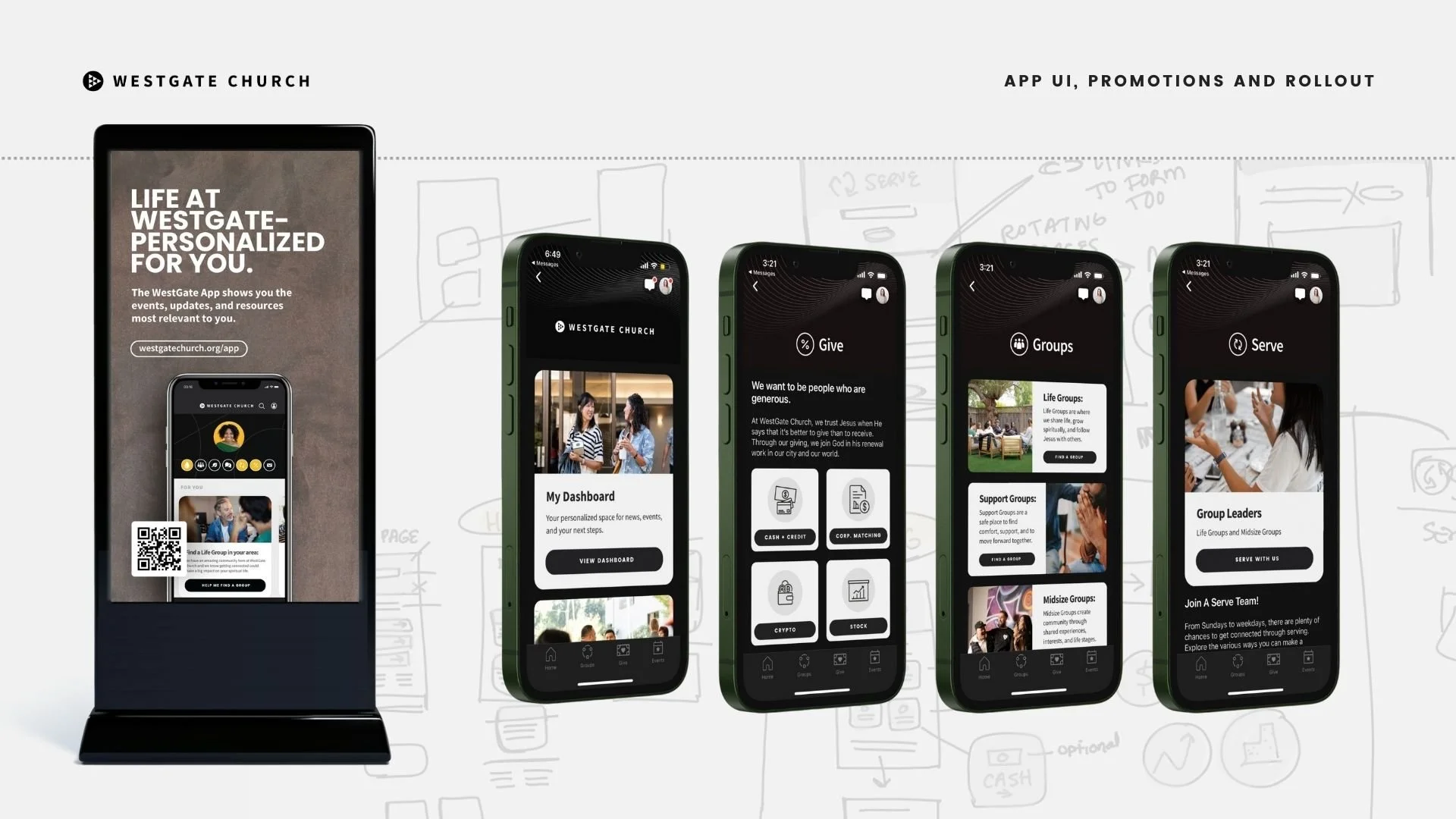 APP INTERFACE + DESIGN -  I unified the app experience across multiple platforms by adapting interface design, graphics, and promotional materials to work within system limitations while maintaining brand consistency and clarity.