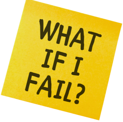 sticky note - what if I fail