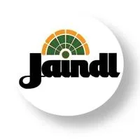 Jaindl logo with a stylized orange and green semi-circle above the company name