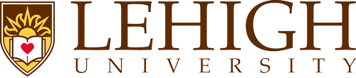 Lehigh University logo with a shield featuring a heart and book