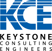 KCE logo with blue and black colors