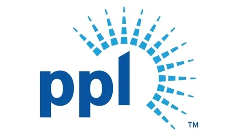 Logo with the letters 'ppl' and a circular design of blue lines radiating outward.