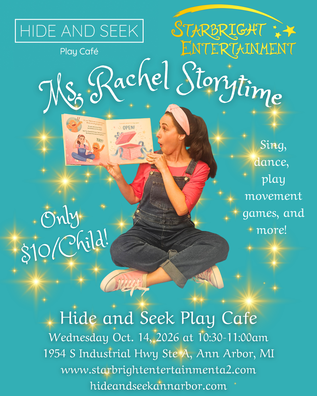 Ms. Rachel Storytime @ Hide and Seek Play Cafe
