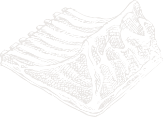 Black and white illustration of a fish fillet with visible texture and bones.