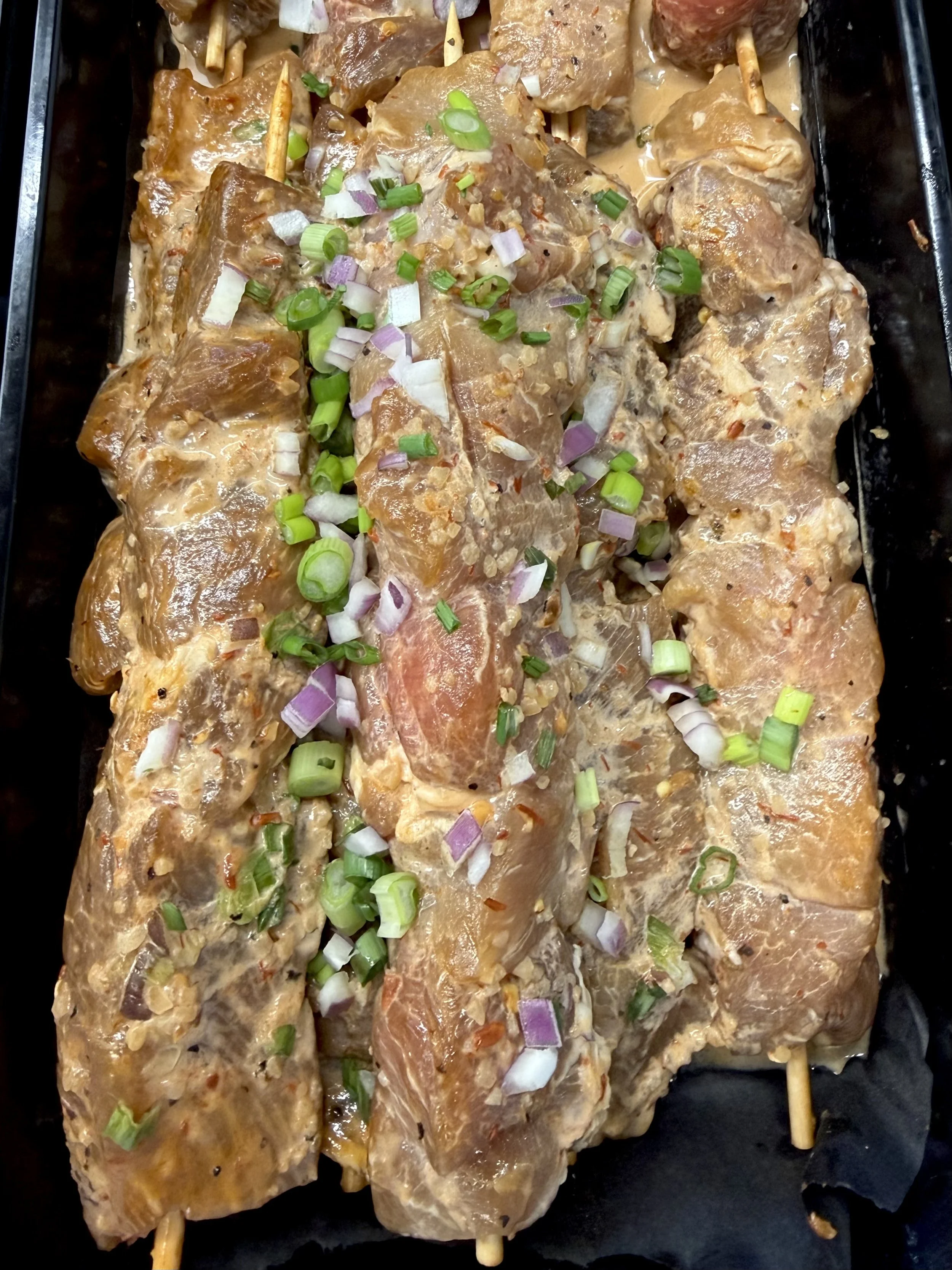 Spicy Asian Pork Loin Kabobs