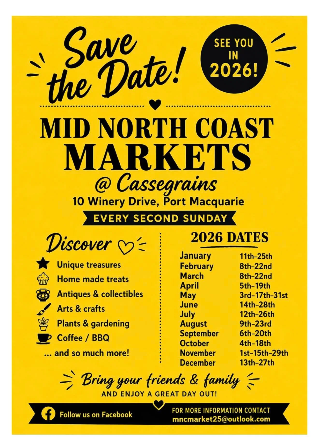 Markets in a Winery? Sign us up. The grounds at @cassegrainwines are gorgeous, and the perfect spot for a monthly local market. Bonus? There's a fab cellar door and restaurant on site. Winning.