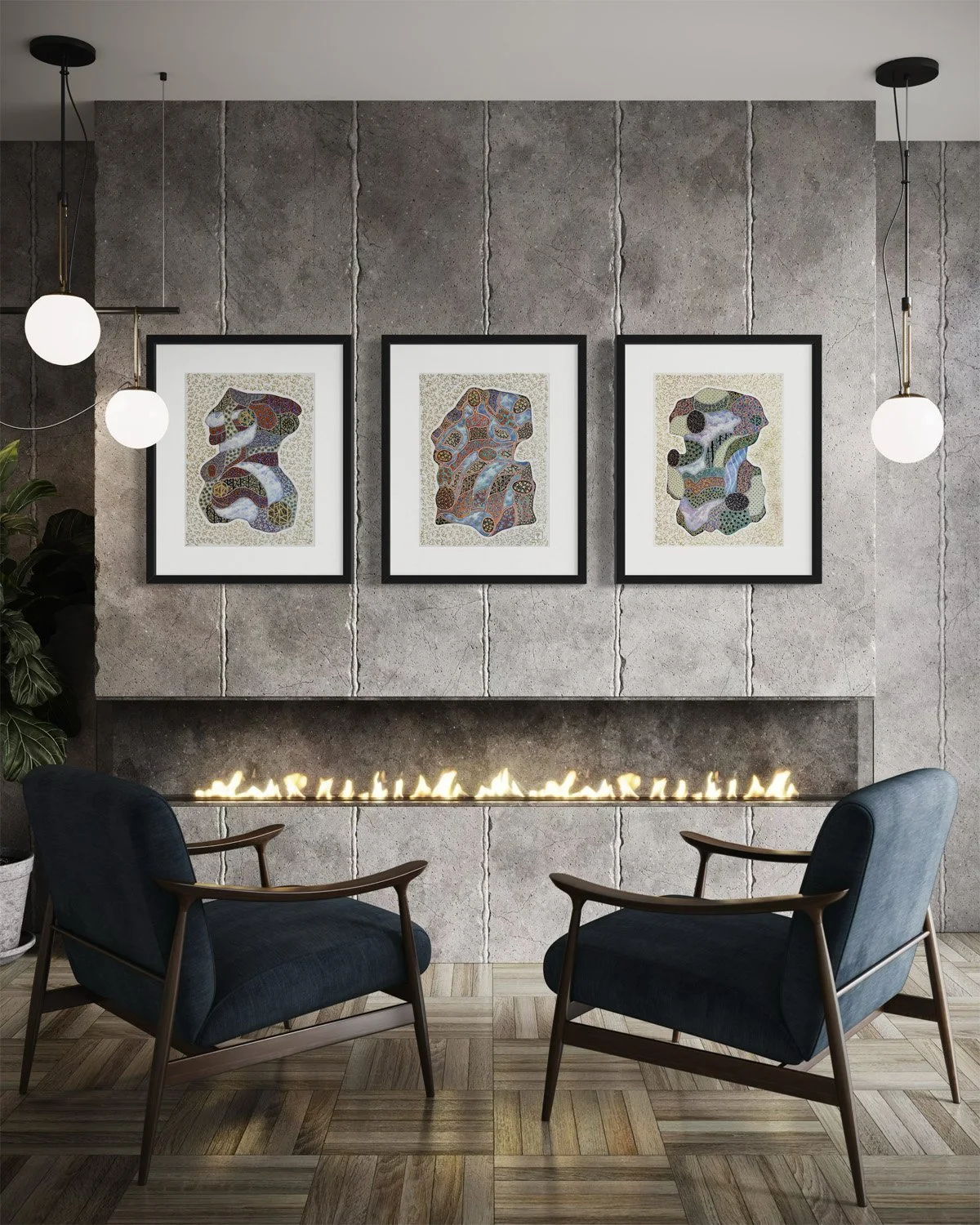 (L-R) "Portal #5, Portal #2, "Portal #3"