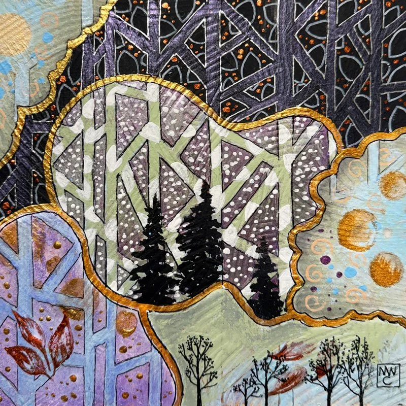 Essentia arborum #4
Acrylics on paper, 8"x8", 2026
