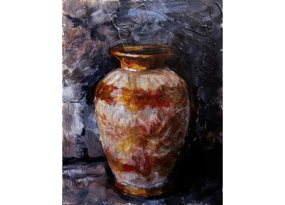 Enamel and Copper Vase (sold)